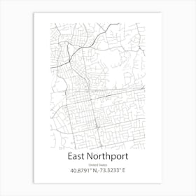 East Northport,United States Minimalist Map Poster