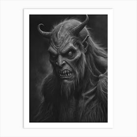 Demon Sketch Art Print