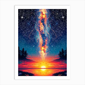 Galaxy In The Sky 1 Art Print