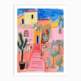 Lima, Dreamy Storybook Illustration 4 Art Print