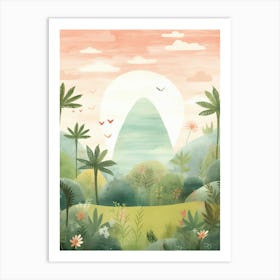 Cute Dinosaurs 1 Art Print