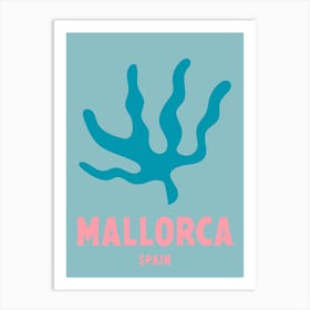 Mallorca, Spain, Graphic Style Poster 3 Art Print