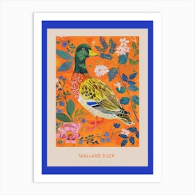 Spring Birds Poster Mallard Duck 2 Art Print