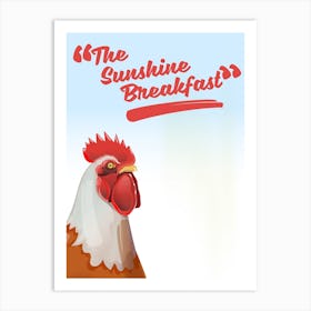 The Sunshine Breakfast Advert Art Print