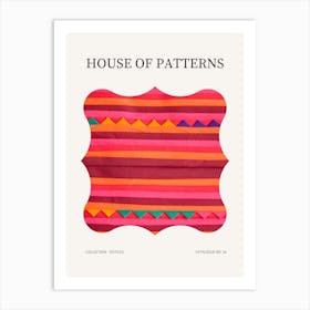 Textile Pattern Poster 18 Art Print