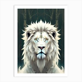 White Lion 2 Art Print