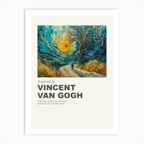 Museum Poster Inspired By Vincent Van Gogh 4 Art Print