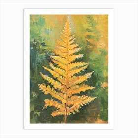 Cinnamon Fern Painting 4 Art Print