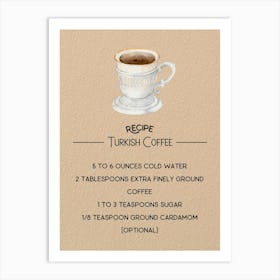 Turkish Coffee Art Print