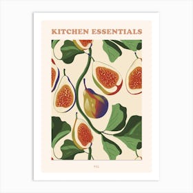 Fig Pattern Illustration 1 Poster Art Print