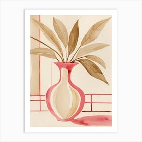 Pink Vase Art Print