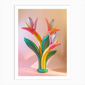 Dreamy Inflatable Flowers Heliconia Art Print