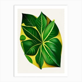 Starfruit Leaf Vibrant Inspired 2 Art Print