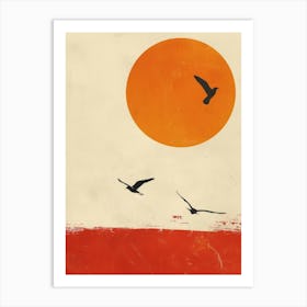Birds In Flight 3 Art Print
