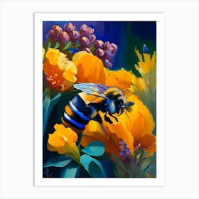 Pollinator Bee 1 Painting Art Print