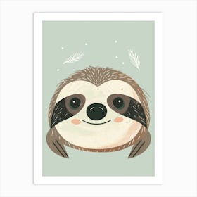 Cute Sloth 8 Art Print