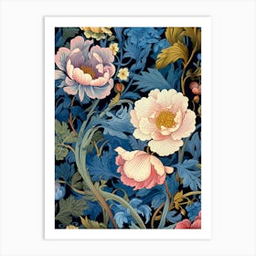 Floral Wallpaper 316 Art Print