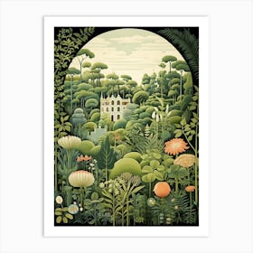 Fredriksdal Museum And Gardens Sweden Henri Rousseau Style 1 Art Print