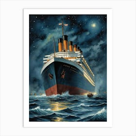 Titanic The Ocean's Grim Harvest Art Print