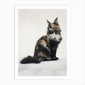 Maine Coon Painting 1 Art Print