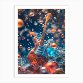 Underwater Guitar 2 Art Print