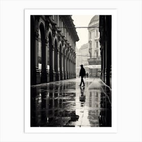 Milan, Italy,  Black And White Analogue Photography  1 Art Print