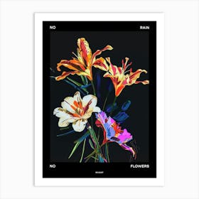No Rain No Flowers Poster Bouquet 1 Art Print