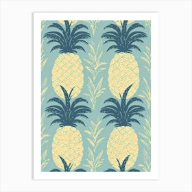 Pineapples Illustration 2 Art Print