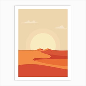 Desert Landscape 3 Art Print