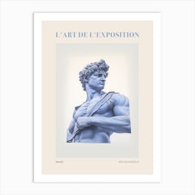 David, Michelangelo, Florence 2 Vintage Poster Art Print