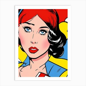 Feminine Mystique: A Pop Art Interpretation of Strength Pop Art Art Print