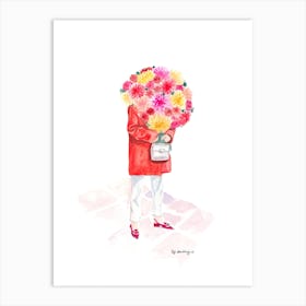 Mysterious Dhalia in R.Vivier Art Print