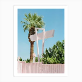 Pink Palm Springs III on Film Art Print