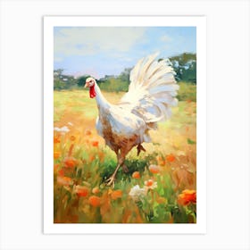 Bird Painting Turkey 4 Art Print