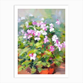 Cyclamen Impressionist Painting Art Print