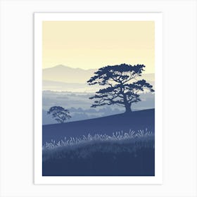 Lone Tree In A Field Art Print