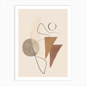 Minimal Abstract Shapes No 61 Art Print