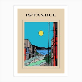 Minimal Design Style Of Istanbul, Turkey  4 Poster Art Print