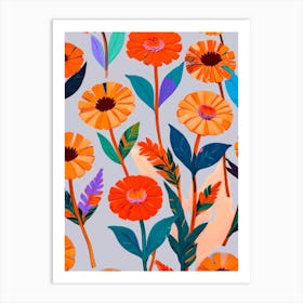 Marigold Celebration Art Print