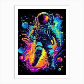 Astronaut In Space 19 Art Print