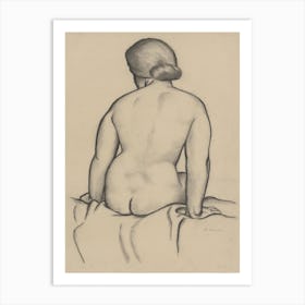 Seated Nude, Mikuláš Galanda Art Print