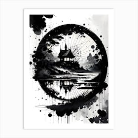 Black And White Painting 10 Art Print