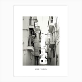 Poster Of Malaga, Spain, Photography In Black And White 4 Art Print