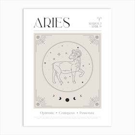 Aries Zodiac 1 Art Print