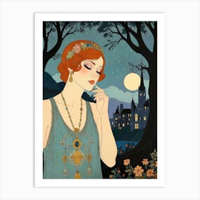 Girl In A Dress 2 Art Print