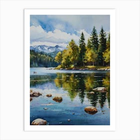 Lake Reflection 2 Art Print