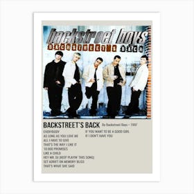 Backstreet S Back By Backstreet Boys • 1997 Poster 1 Art Print