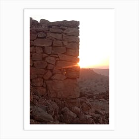 Sunset In The Desert Art Print