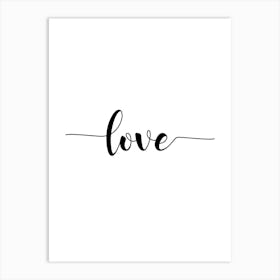 Love Typography Art Print