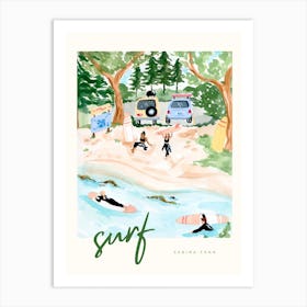 Surf by Sabina Fenn Art Print